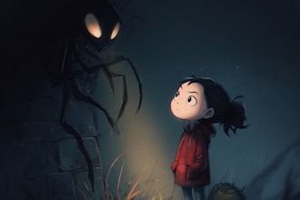 draw cute dark or cute horror illustrations for you
