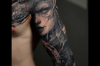 design a unique custom tattoo design