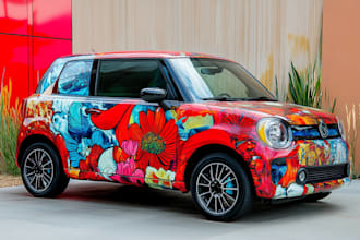 design a professional wrap for your car, bus, truck,
