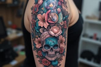 design professional tattoo and custom tattoo