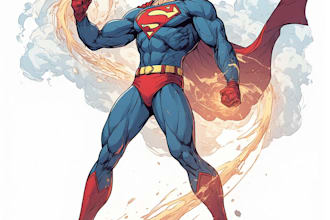 superhero character for comics