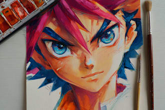 make anime character art