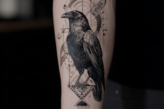 design a modern and minimalist tattoo design