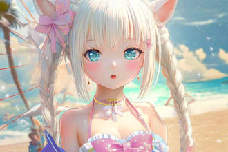 design anime banner with bold and creative layout