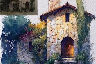 turn your home into watercolor painting