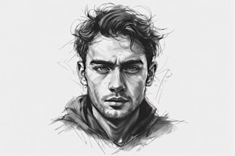 drawings with pencil and charcoal for you