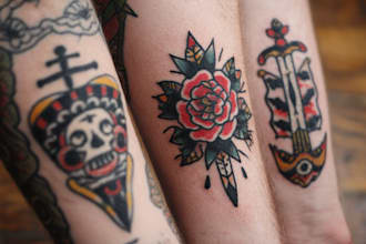 draw traditional or neo traditional tattoo style design