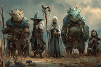 draw your dnd party