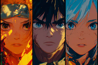 do anime character art