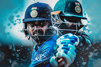 design a viral cricket thumbnail