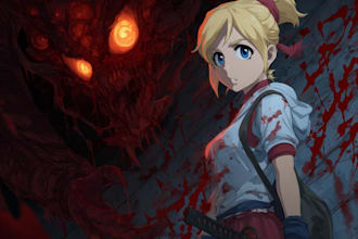 draw fast anime art, illustrations and fan art