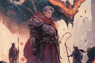illustrate legendary dnd fantasy rpg character designs for epic adventures