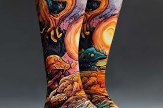 unique socks design and custom socks design