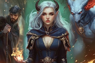 create fantasy portrait of you or your character