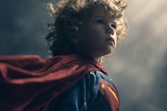 illustrate dynamic superhero comic art