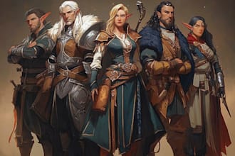 design warrior and fighter dnd character