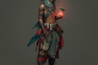 fantasy character art and fantasy character art