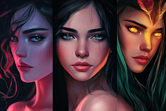 create dreamlike fantasy portrait with magical atmosphere