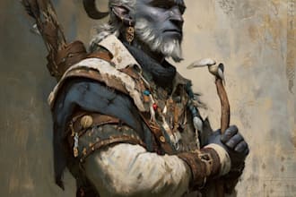 fantasy character and dnd character
