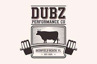 create a powerful fitness logo design
