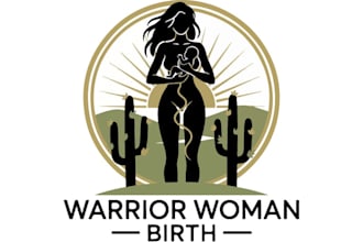 design a modern minimalist desert girl logo