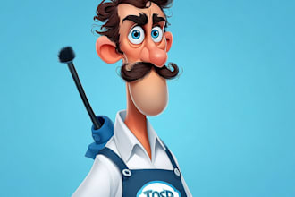 turn your idea into fun cartoon illustration