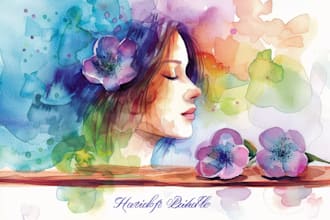 make watercolor for illustration and clipart