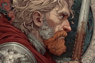 draw fantasy character illustration