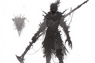 do horror character and fantasy horror character art