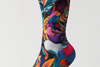 unique socks design and custom socks design