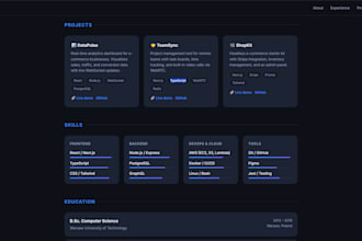 create a professional CV, resume and portfolio website to get you hired