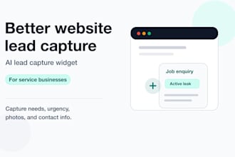add an ai lead capture widget to your business website