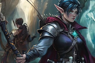 create unique character illustration