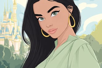 do disney cartoon portrait