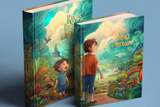 illustrate magical children book cover