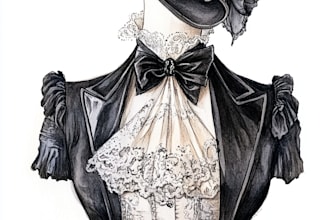 draw a fashion illustration or sketch
