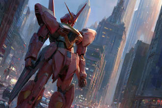 draw gundam, transformer, robot, armor, mecha
