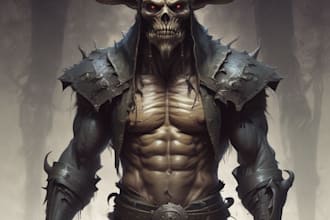 draw horror and dark fantasy illustrations