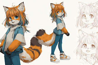 draw high quality furry art, furry oc, and anthro characters