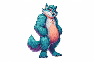 draw your furry or fursona character