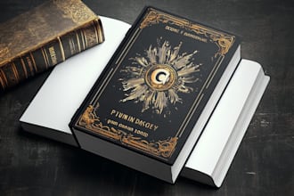 design fantasy book cover with dragon and legendary world