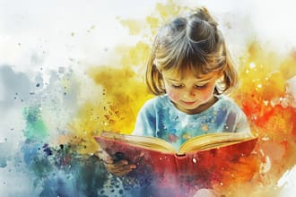 create cute children book art