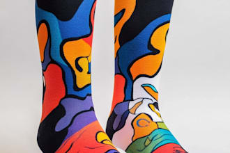 design custom and unique socks design