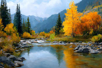 landscape oil painting art