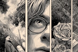 comic book illustration with comic book illustrator
