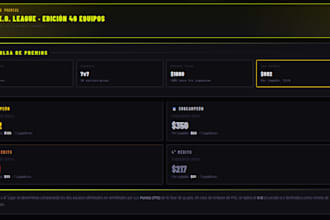 build a custom esports dashboard