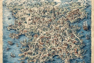create professional fantasy map for book or game