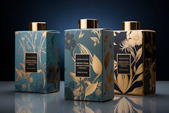 premium supplements label design