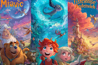 design professional cartoon style book cover