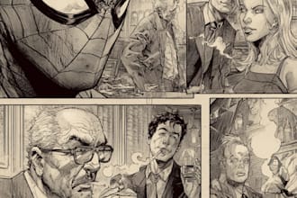 comic book illustration with comic book illustrator